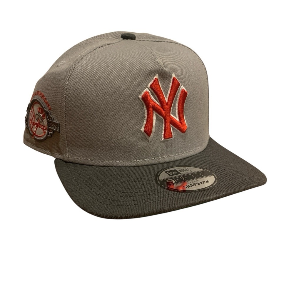 New York Yankees New Era A-Frame 9FIFTY Grey Snapback Adjustable Hat Cap OSFM